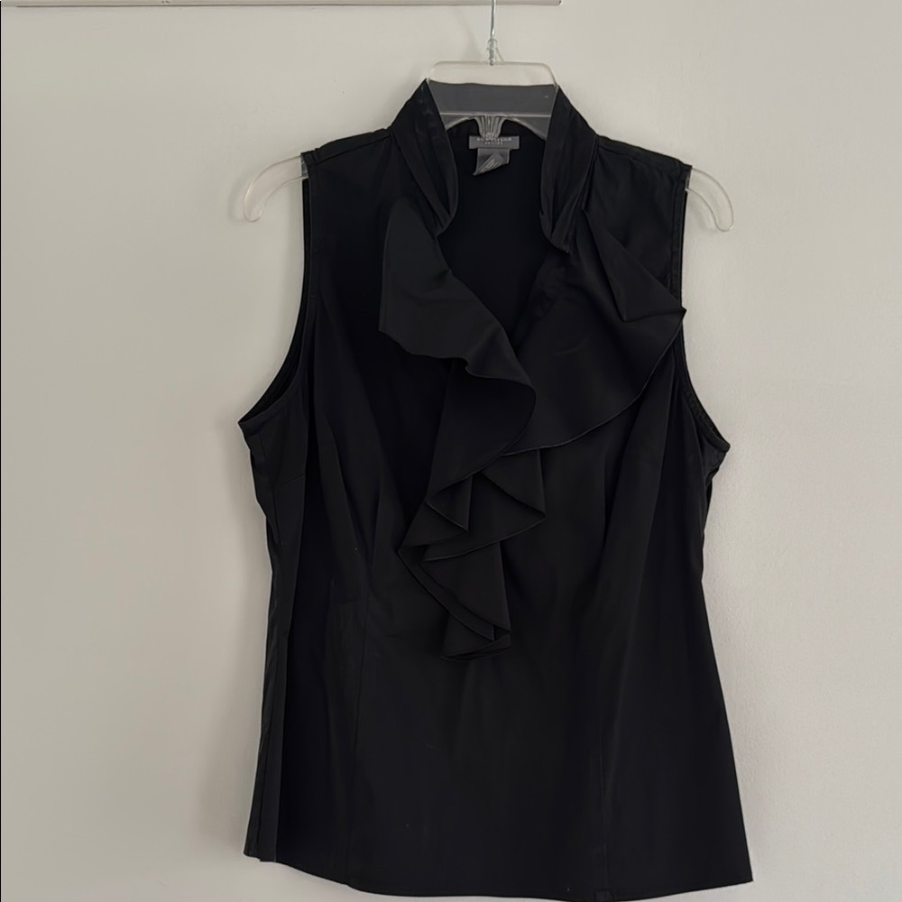 Ann Taylor Black Blouse with Elegant Design